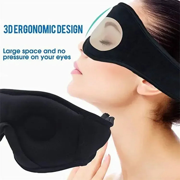 3D Eye Mask with Bluetooth Headphones – Comfort and Music for Perfect Sleep™.