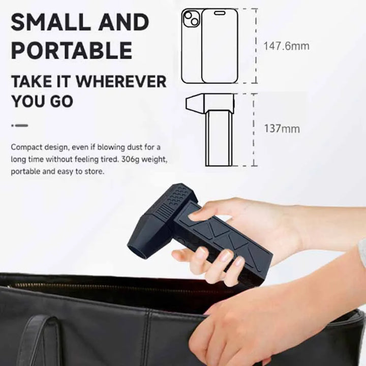 Mini Turbo Jet Fan: High-Power Cleaning at 130,000RPM for Cars and Computers - FREE SHIPPING!