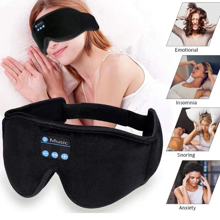 3D Eye Mask with Bluetooth Headphones – Comfort and Music for Perfect Sleep™.