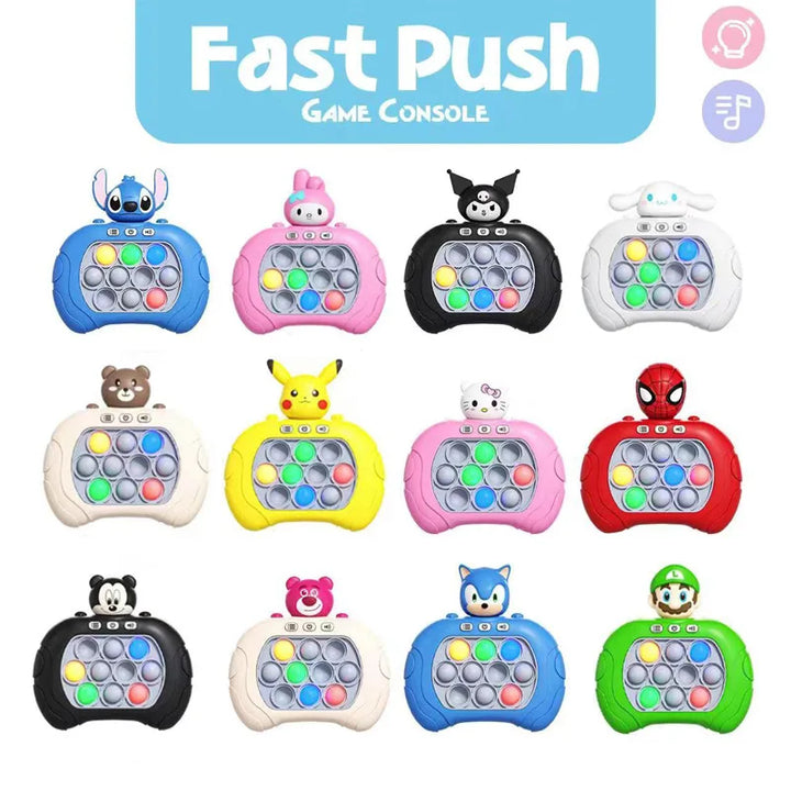 2024 Ultimate Pop It Pro: Quick Push Fidget Bubble Game with Lights - Perfect Anti-Stress Toy for All Ages - FREE SHIPPING!