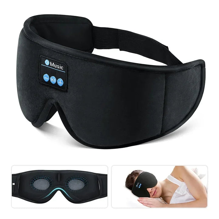 3D Eye Mask with Bluetooth Headphones – Comfort and Music for Perfect Sleep™.