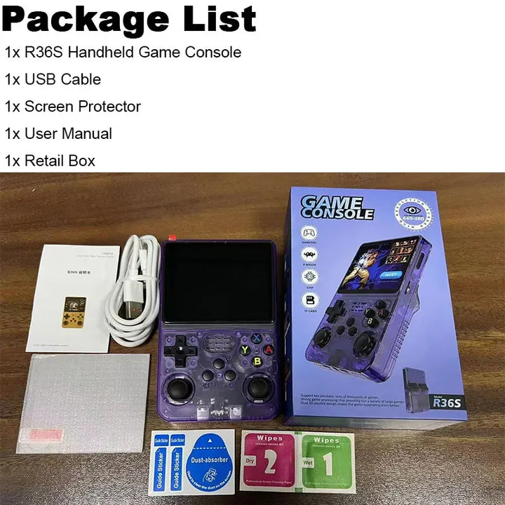 R36S Handheld Game Console: Relive Retro Fun with Over 15,000 Classic Games - FREE SHIPPING!
