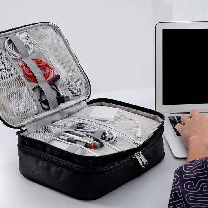 Waterproof Digital Cable Organizer – Keep Your Wires, Chargers, and Gadgets Perfectly Organized on the Go - FREE SHIPPING!