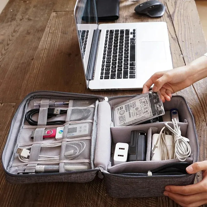 Waterproof Digital Cable Organizer – Keep Your Wires, Chargers, and Gadgets Perfectly Organized on the Go - FREE SHIPPING!