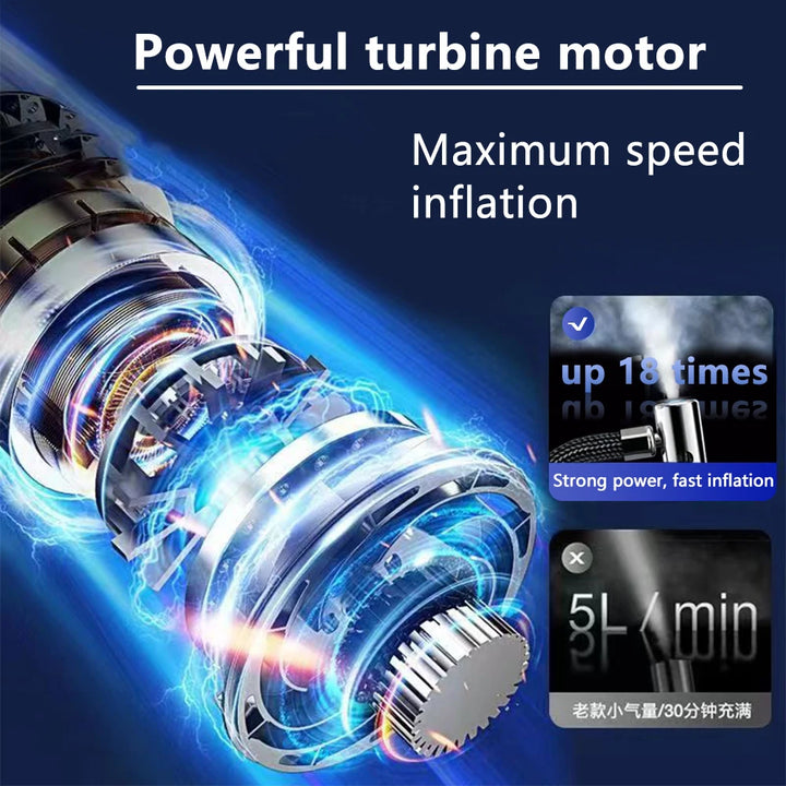 Mini Wireless Rechargeable Air Pump – Portable Digital Compressor for Cars, Motorcycles, Bikes, and Balls - FREE SHIPPING!