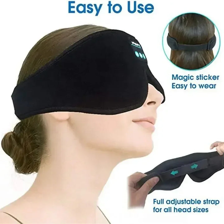 3D Eye Mask with Bluetooth Headphones – Comfort and Music for Perfect Sleep™.