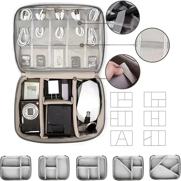 Waterproof Digital Cable Organizer – Keep Your Wires, Chargers, and Gadgets Perfectly Organized on the Go - FREE SHIPPING!