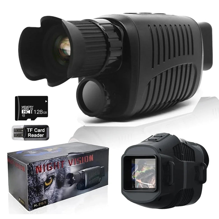 1080P HD Night Vision Monocular – Infrared Camera with 5X Digital Zoom for Hunting and Outdoor Exploration in Full Darkness - FREE SHIPPING!