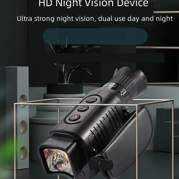 1080P HD Night Vision Monocular – Infrared Camera with 5X Digital Zoom for Hunting and Outdoor Exploration in Full Darkness - FREE SHIPPING!